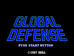 Global Defense (USA, Europe) Title Screen